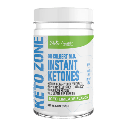 Dr Colbert Keto Zone Instant Ketones Limeade 21 Servings