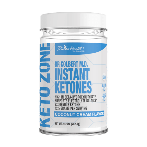 Dr Colbert Keto Zone Instant Ketones Coconut Cream 21 Servings