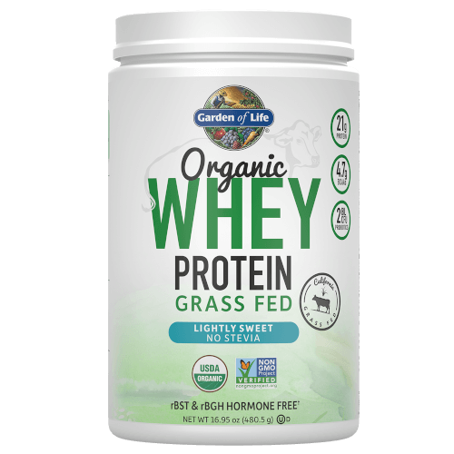 Garden of Life Organic Whey Protein Lightly Sweet 480 gram Grass Fed