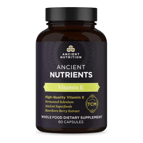 Ancient Nutrition Vitamin E  60 Capsules